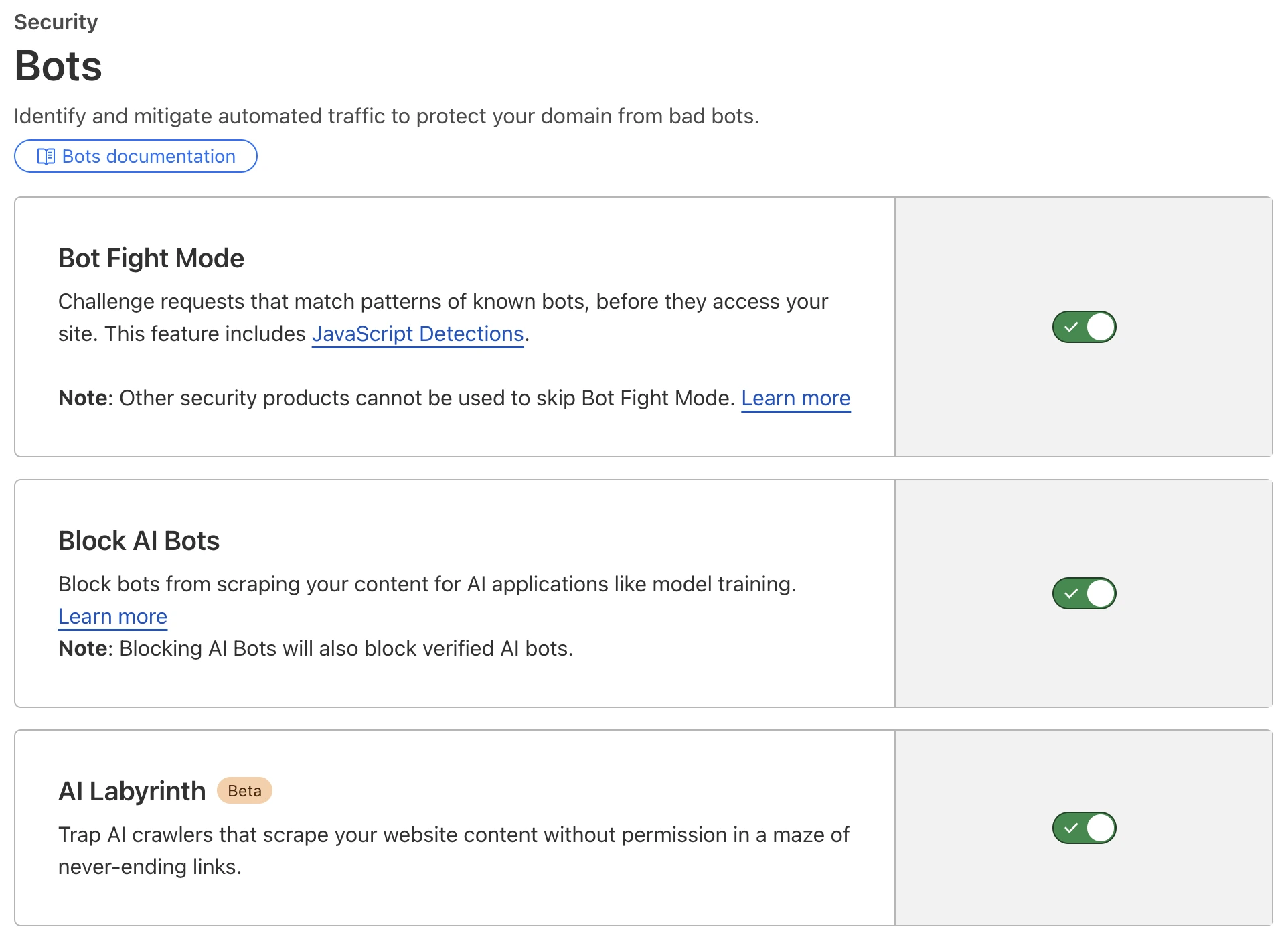 Cloudflare security example